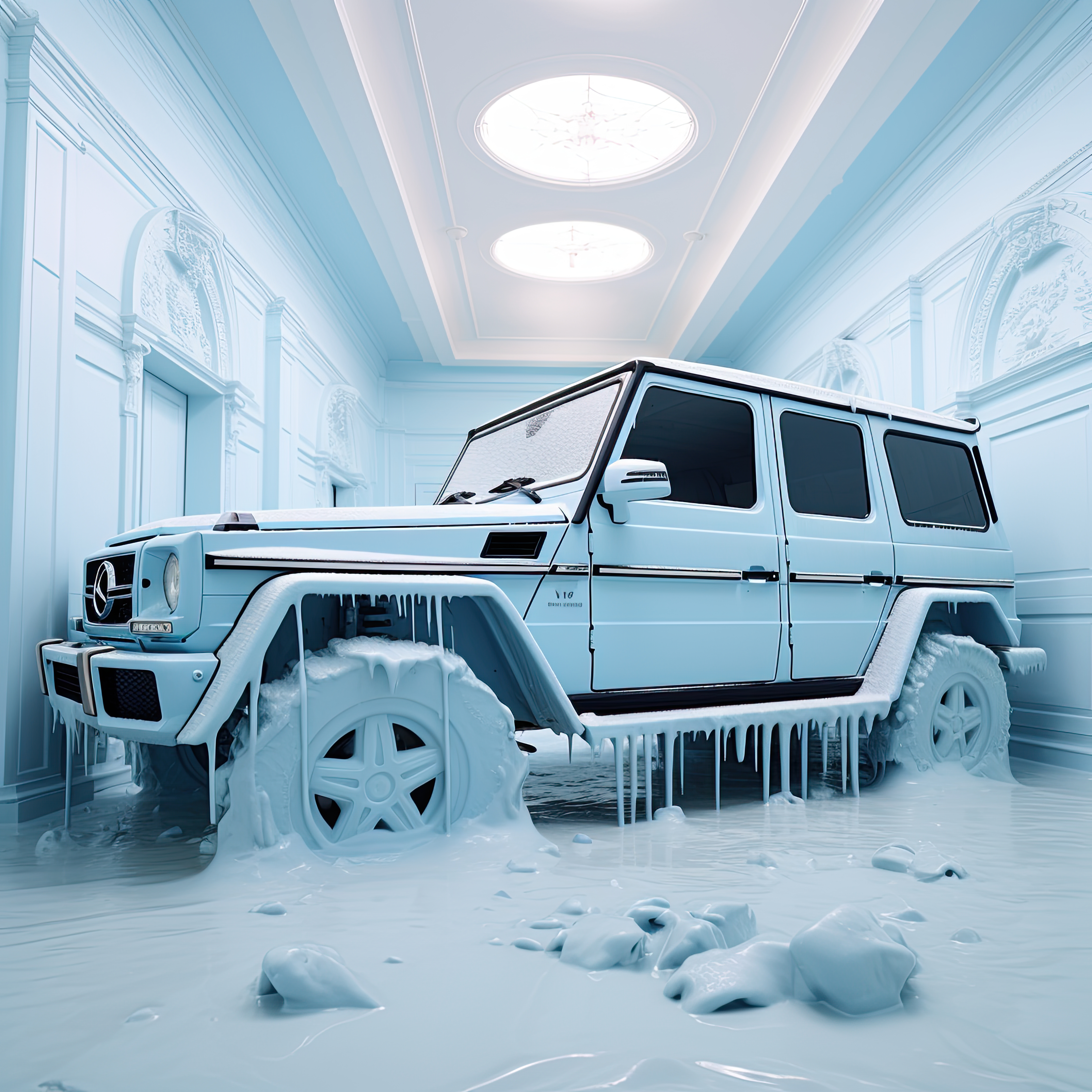 Iced out G-Wagon Fine art print