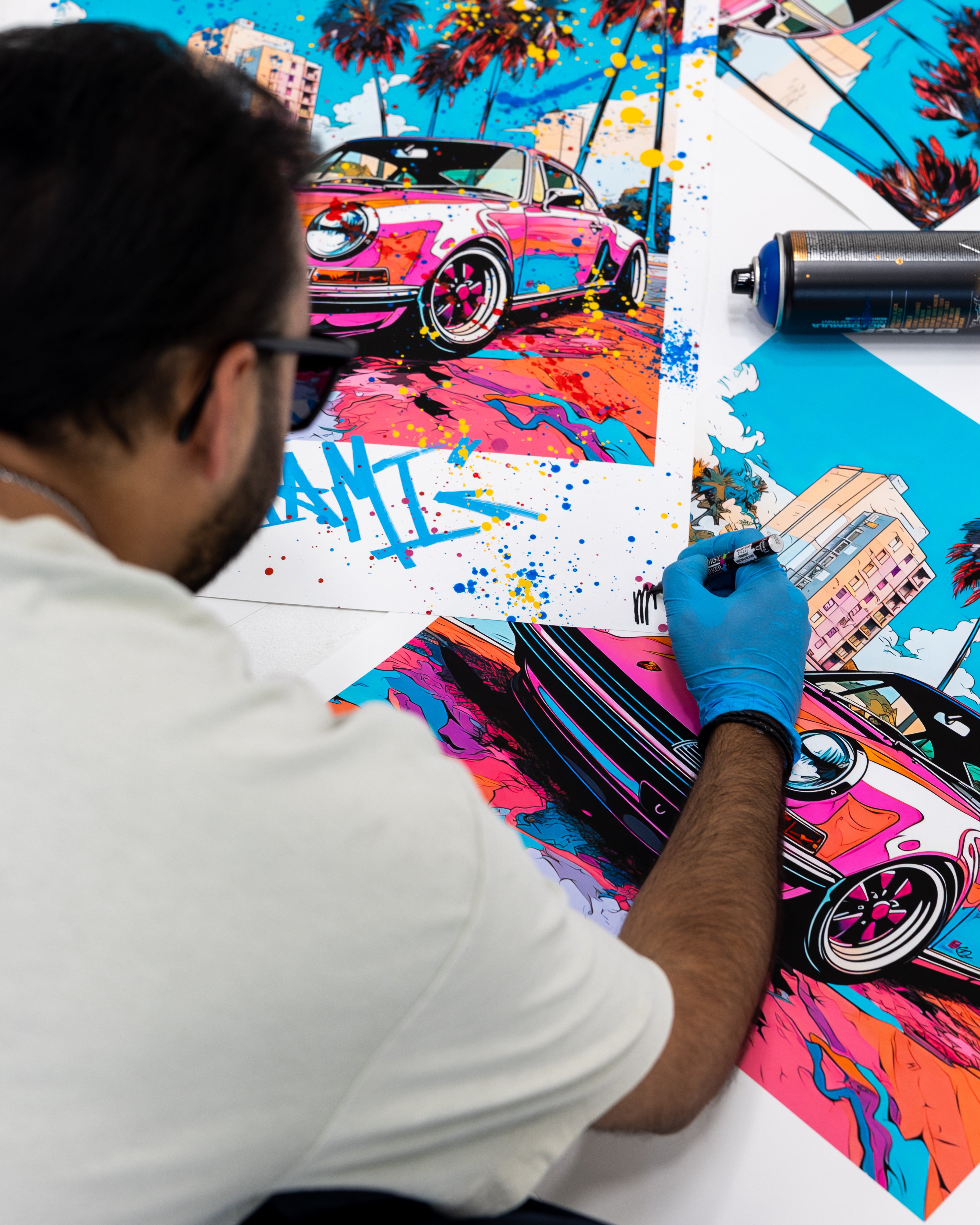 911 Miami Vice - Artist Hand Embellished Edition