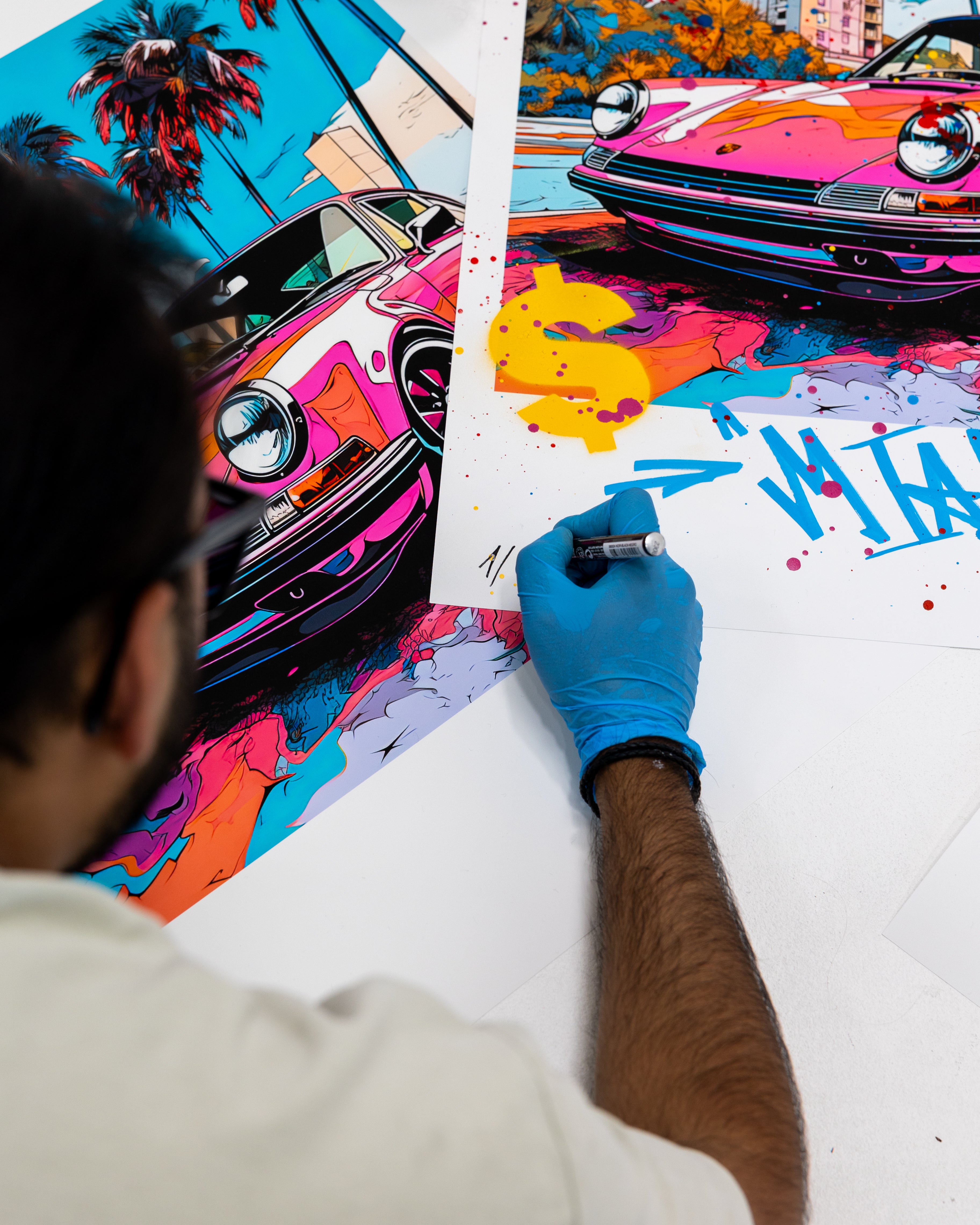 911 Miami Vice - Artist Hand Embellished Edition